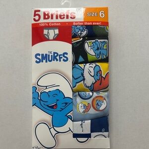 The Smurfs Boys' 5-Pack Cotton Briefs - Blue Multi - Size 6